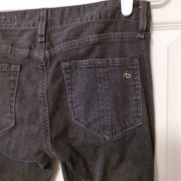 Rag & Bone Mid-rise Faded Black Skinny Jeans Made in North Carolina - Picture 7 of 8